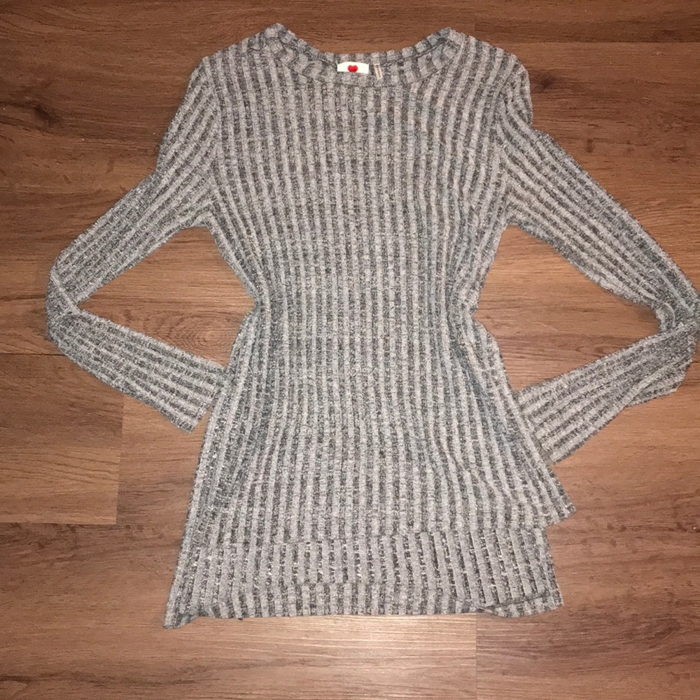 Black and gray, long sleeve shirt, slim fit